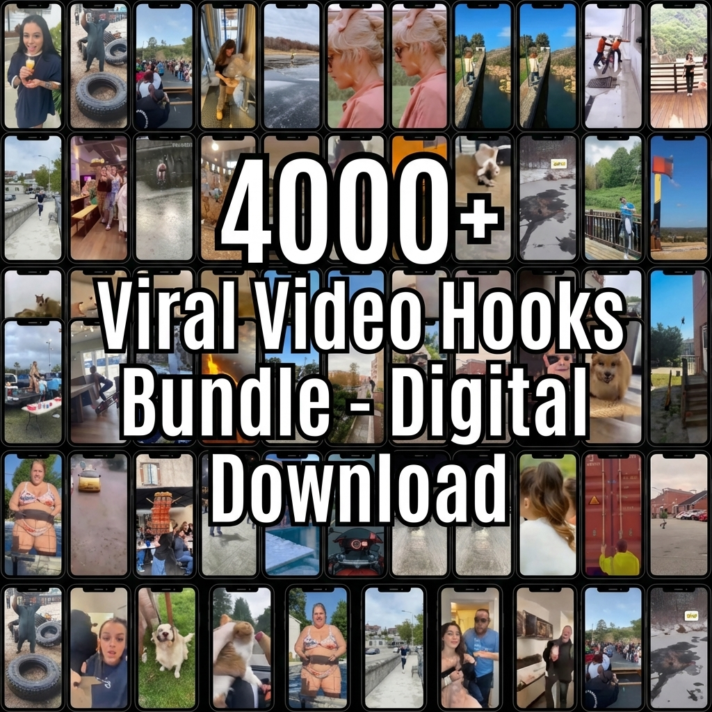 4,000+ Viral Video Hooks Bundle