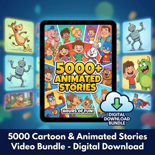 5,000+ Cartoon Animated Stories Video Bundle