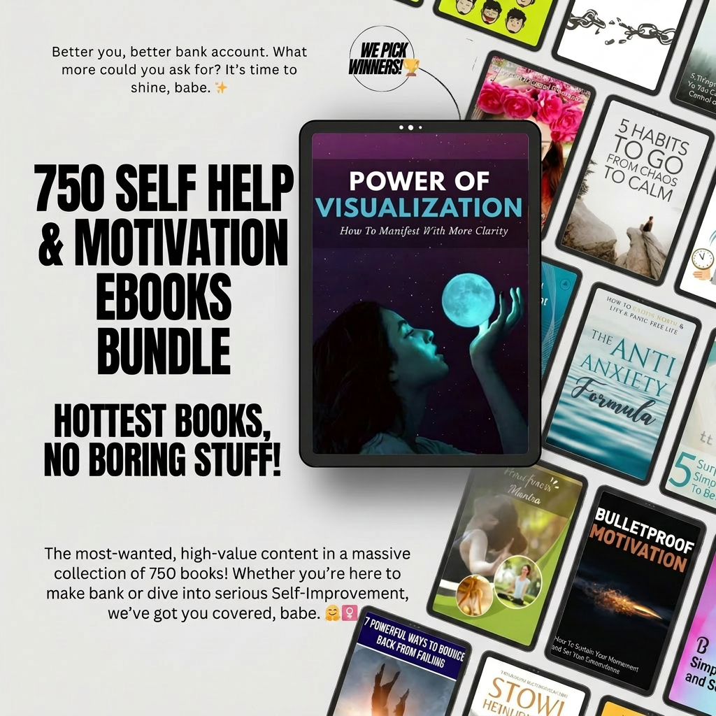 Self Improvement Bundle/750 Digital Books ( Ebooks/ PDFs)