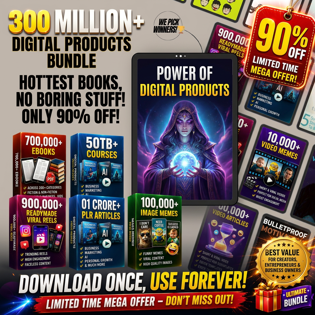300 Million Massive digital products bundle