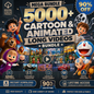 5,000+ Cartoon Animated Stories Video Bundle