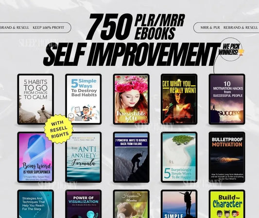 Self Improvement Bundle/750 Digital Books ( Ebooks/ PDFs)