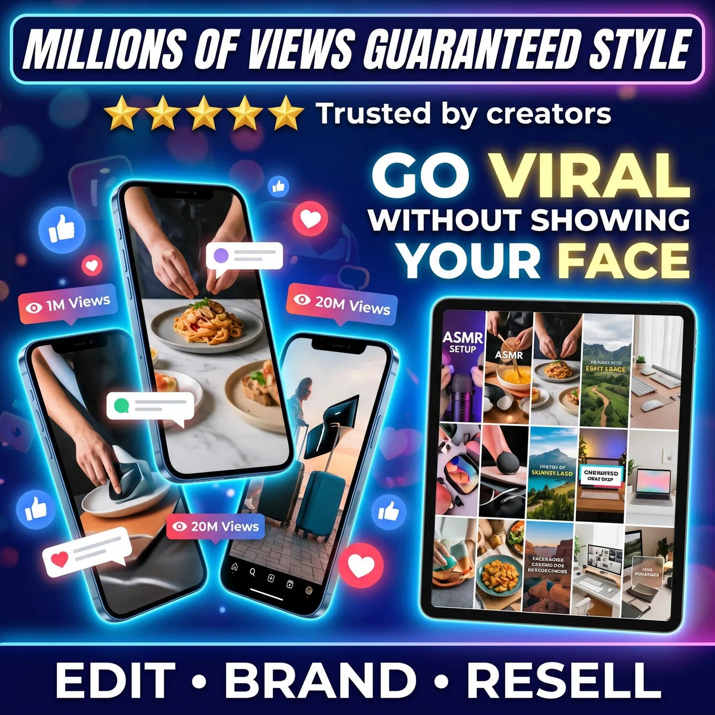 9,00,000+ Viral Reels Mega Bundle (PLR/MRR) | Faceless Reels Content