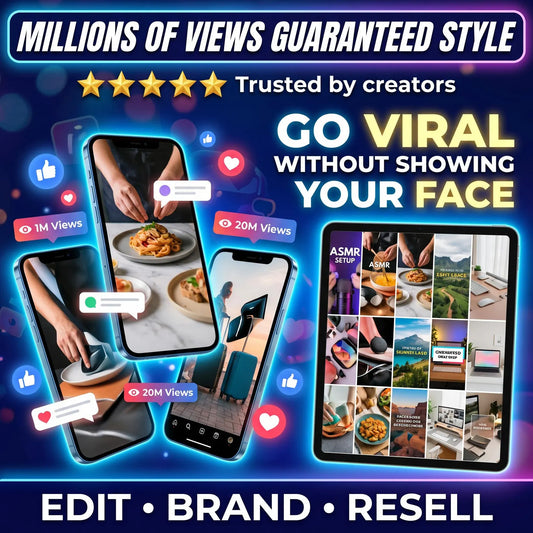 9,00,000+ Viral Reels Mega Bundle (PLR/MRR) | Faceless Reels Content