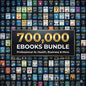 700000 eBook Bundle Mega | Self Help, Business, Fiction & eBooks, Instant Download, PLR Included