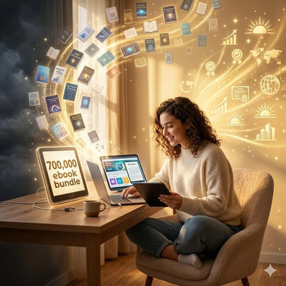 700000 eBook Bundle Mega | Self Help, Business, Fiction & eBooks, Instant Download, PLR Included
